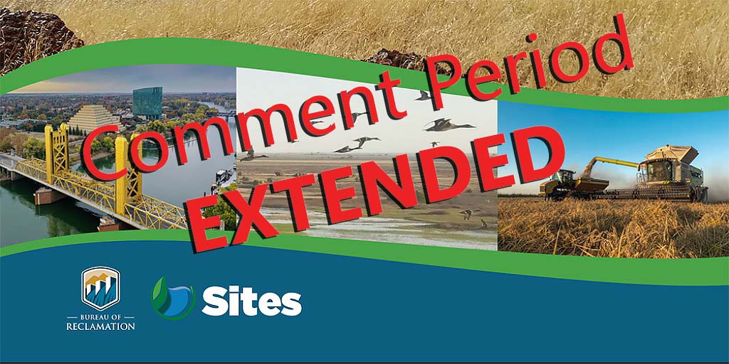 Comment Period Extended on Sites Project